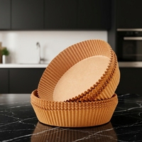 Papier sulfurisé alimentaire couché non blanchi, résistant à 450°F, pour friteuse à air, biscuits et lait, vente en gros
