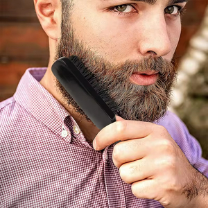 Cepillo y Peine de Madera para Barba con Cerdas de Jabalí y Cepillo para Cabello para Hombres, con Logotipo Personalizado, Gran Venta - Product Image 6