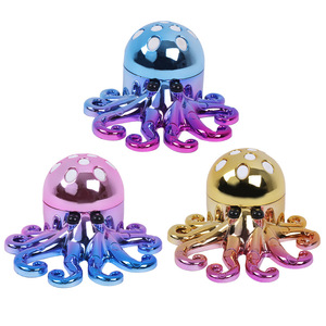 Nuevos diseños únicos, molinillo de hierbas de pulpo de animales marinos, 3 piezas, molinillo de tienda de humo, trituradora de tabaco, accesorios para fumar - Product Image 5