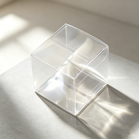 Boîtes carrées en PET transparent recyclables 60*60*60mm 0,35mm d'épaisseur Boîtes de présentation protectrices pour jouets, cadeaux, objets de collection