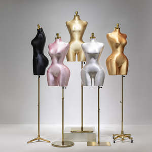 Maniquíes de Mujer con Curvas, Cuerpo Femenino con Caderas y Pechos Grandes, Maniquíes de Fibra de Vidrio de Talla Grande en Color Rosa <span class=keywords><strong>para</strong></span> <span class=keywords><strong>Exhibir</strong></span> <span class=keywords><strong>Ropa</strong></span> - Product Image 2