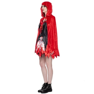 En stock: Nuevo disfraz clásico de Caperucita Roja sangrienta y aterrador para Halloween, ideal para actuaciones escénicas, venta al por mayor. - Product Image 4