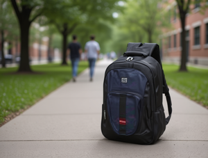 Zaino da Uomo in Tessuto Oxford 20-35L con Chiusura a Cerniera e Tracolla Arcuata per Tutte le Stagioni - Product Image 2