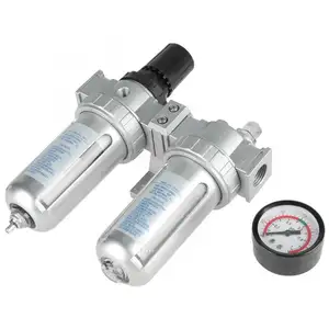 SFC-400 1/2 inch Air Compressor Air Filter Gauge Regulator 1Mpa Oil Water Separator Trap Filter Regulator Valve Automatic Drain