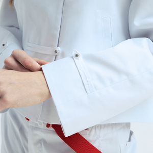 Bestex bianco personalizzato <span class=keywords><strong>camice</strong></span> da laboratorio medico giacche Scrub antirughe ospedale uniforme giacca elasticizzata uniformi da allattamento all'ingrosso - Product Image 3
