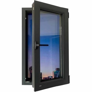 Amerikaanse stijl woonproject: slagvaste aluminium draai-kiepramen met geluidsdicht dubbel glas - Product Image 2