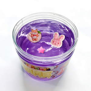 ชุดทำสไลม์คริสตัลแบบกำหนดเองจากโรงงานโดยตรง พร้อมจี้รูปสุนัขจิ้งจอกและกระต่ายน่ารัก เนื้อสัมผัสเนียนแบบเนย รับทำโลโก้ OEM แบรนด์ส่วนตัว ของเล่นขายส่ง ชุดของขวัญ - Product Image 2