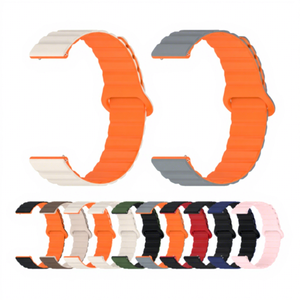 Correa de Repuesto Magnética de Silicona para Samsung Galaxy <span class=keywords><strong>Watch</strong></span> 6 5 4 de 18mm 20mm 22mm, Correa Deportiva Suave de TPU - Product Image 1