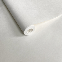 Papier peint PVC moderne minimaliste uni, imperméable et insonorisant, noir et blanc, pour chambre, salon, salle à manger et salle de divertissement