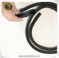 Funda de gestión de cables, protectores de cable dividido, tubo de telar de alambre trenzado a prueba de mascotas para perros y gatos