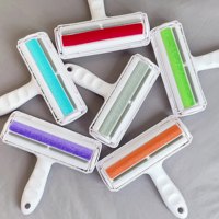Rouleau réutilisable bidirectionnel pour enlever les poils d'animaux, brosse auto-nettoyante pour poils de chat et de chien, vente en gros d'usine OEM, certifié CE