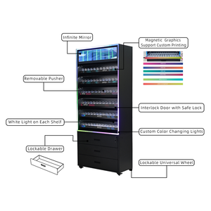Apex USA thuốc lá hiển thị đứng đồ nội thất giá sàn khói kim loại hiển thị tủ trưng bày cho cửa hàng khói cửa hàng tiện lợi - Product Image 6