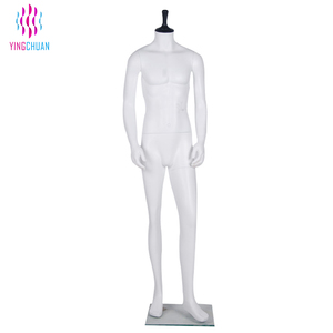 Maniquí Masculino de Fibra de Vidrio Blanco de Pie, Maniquí Masculino Realista con Cabeza de Huevo para Exhibición en Vitrinas - Product Image 5