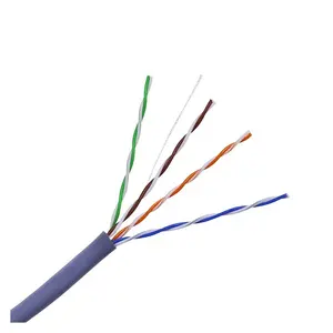 Sftp Utp Cat5e PVC PE Jacket Cobre desnudo CCA Conductor Lan Cat 5E 4 pares 1000FT 305m Cable de Internet