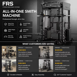 Máquina Smith FRS para Uso Doméstico, Entrenador <span class=keywords><strong>Multifuncional</strong></span> Integrado con Soporte para Sentadillas, Equipo de <span class=keywords><strong>Fitness</strong></span> <span class=keywords><strong>Multifuncional</strong></span> - Product Image 6