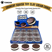 Lot en gros de jouets Squishies : Squishies en vrac, Squishies Crème et Biscuit, Squishies TONGXIN, Jouets Squishies Croustillants, Jouets à presser en argile, Boîte de Squishies, Ensemble en vrac