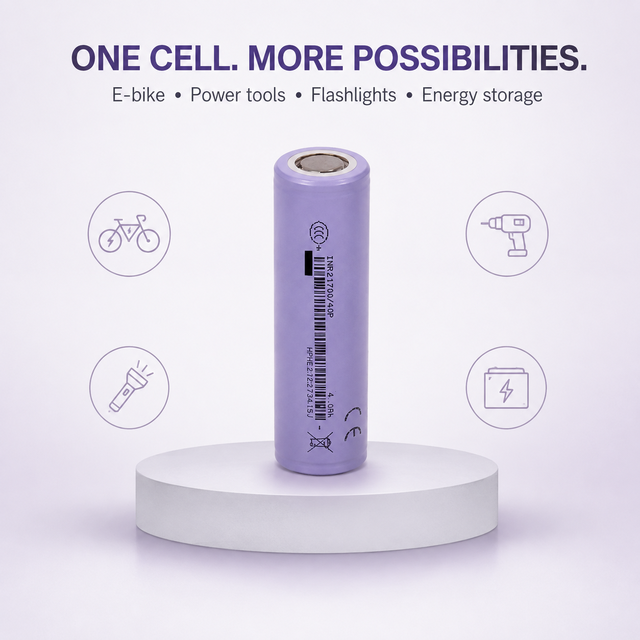 Original Grade a 21700 40P Lithium Battery 4000mAh 3.7V 12C High Rate Discharge EU Stock for E-Bike