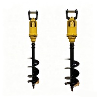 Foreuse hydraulique pour pelle, accessoire de pelle pour la plantation d'arbres, puits de plantation, forage de poteaux, équipement de forage pour la construction municipale