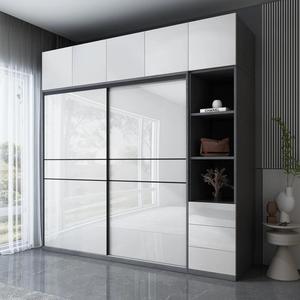 Armadio in Legno con Porte Scorrevoli, Guardaroba Mobile per Camera da Letto, Prezzo di Fabbrica - Product Image 4