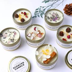 1oz 20oz 3oz 4oz decorativo oro plata cera de soja latas contenedor caja de lata de Metal personalizado redondo Metal lata vela tarros - Product Image 6