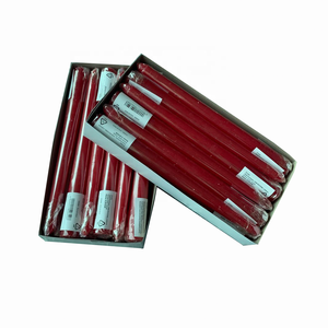 Juego de 4 Velas Largas Romandi de Colores Mezclados, Velas Cónicas de Cera de Parafina para Bodas y Fiestas - Product Image 6