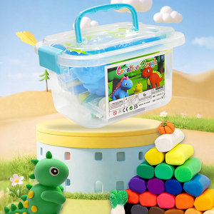 Ensemble de <span class=keywords><strong>pâte</strong></span> <span class=keywords><strong>à</strong></span> <span class=keywords><strong>modeler</strong></span> colorée <span class=keywords><strong>en</strong></span> forme de <span class=keywords><strong>dinosaure</strong></span>, jouet éducatif pour enfants, cultive la créativité et la capacité pratique des enfants - Product Image 3