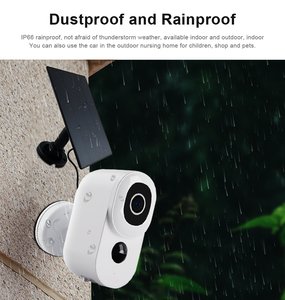 Ngoài trời ip <span class=keywords><strong>Camera</strong></span> không dây <span class=keywords><strong>3MP</strong></span> video mạng ngày tầm nhìn ban đêm điện năng thấp báo động ROHS chứng nhận pin hoạt động không dây - Product Image 5