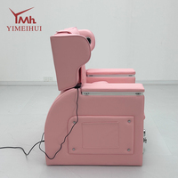 Fauteuil de pédicure haut de gamme 4-en-1 motorisé et inclinable avec spa pour les pieds, massage et haut-parleur Bluetooth