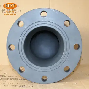 Buon prezzo industriale H42 unidirezionale flangiato PVC FRPP PVDF acqua PN16 valvola di ritegno a sfera anticorrosione idraulica in plastica