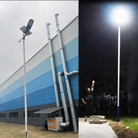 Lampe solaire de rue tout-en-un réglable 400W, étanche IP67, puissance réelle 28W, panneau solaire 35W, batterie 30AH pour routes extérieures