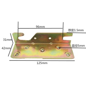 Bisagra de hierro de 96 orificios para base de cama, accesorios de ferretería para estructura de cama, estilo moderno y sencillo, para cama de matrimonio - Product Image 4