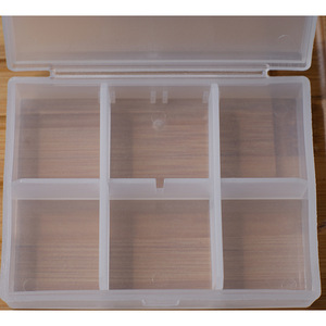 Six Compartment Mini Pill Dispenser White Portable Medicine Storage Box Travel Pill Holder Customizable LKL 030 - Product Image 4