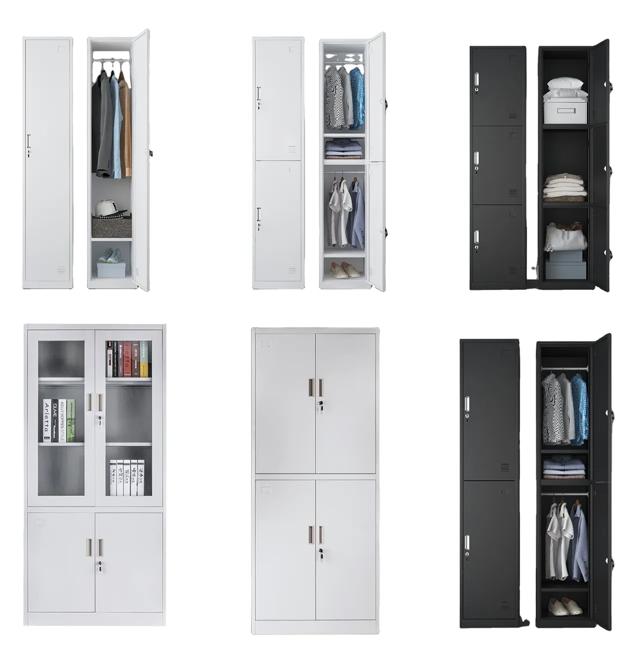 Cabinet Chenyang Factory Price Metal Storage Cabinet With Storage And Lockable Door Large Wardrobe For Bedroom Furniture