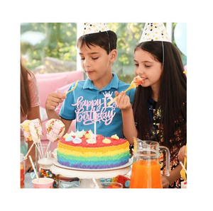 Décoration de gâteau Joyeux 5ème Anniversaire avec des décorations de cupcakes en forme d'étoile scintillante pour la fête de naissance ou l'anniversaire de bébé - Product Image 5