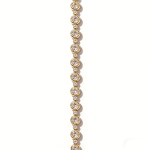 18K <b>Solid</b> <b>Gold</b> Lab Grown Tennis & Bubble Bracelet 3.8CT IGI Certified Brilliant Cut Unisex Luxury Wedding Gift Parties DKB250810 - Product Image 2