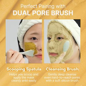 Nuova Tendenza <span class=keywords><strong>Maschera</strong></span> <span class=keywords><strong>Viso</strong></span> all'<span class=keywords><strong>Argilla</strong></span> di Curcuma con Glicerina, BHA e Aminoacidi, Cruelty-free, per Pulizia Profonda, Idratazione, Purificazione e Controllo del Sebo - Product Image 5