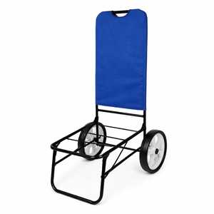 Folding Beach Lounger <b>Trolley</b> 62x49x104 Cm Oxford Fabric Tubular Structure Camping Cart - Product Image 1