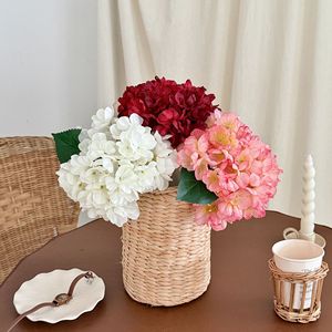 Fleurs d'hortensia artificielles Yasunobu, branche unique en tissu de soie, pour décoration de mariage et de maison, arrangement de bouquets - Product Image 3
