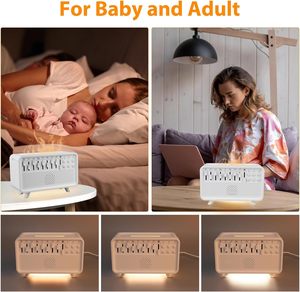 Difusor de Aromas, Máquina de Ruido Blanco, Luz Nocturna LED, Humidificador de Escritorio con Sonido - Product Image 6