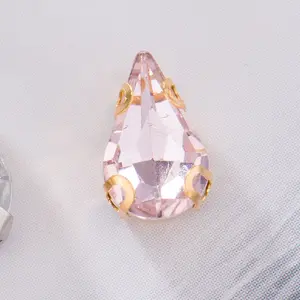 Multi Size Acrylic Claw Diamond Water Droplet Shaped Rhinestone Diy Handmade Clothing Hand Sewn Decoration