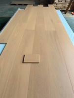 Plancher en bois massif d'ingénierie en chêne européen de qualité supérieure AB multicouche pour chauffage par le sol