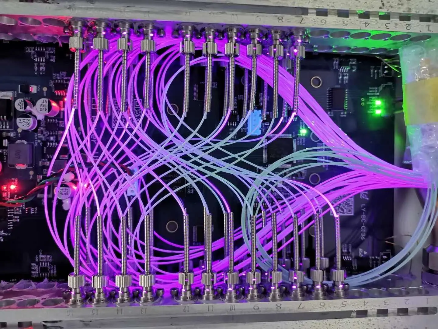 405nm 60 Wát UV sợi bán dẫn kết hợp laser diode cho PCB tấm làm ldi tiếp xúc với y tế sợi quang