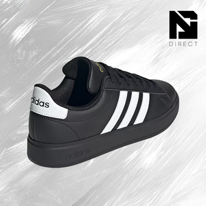 <span class=keywords><strong>Adidas</strong></span> Wmns Grand <span class=keywords><strong>Court</strong></span> <span class=keywords><strong>2.0</strong></span> 'สีดำสีขาว' รองเท้าสีขาวทองเมทัลลิกแบบผูกเชือกรองเท้าผ้าใบทรงกลมรองเท้าสเก็ตบอร์ด - Product Image 3