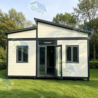 Maisons préfabriquées, cabane en bois, maison capsule, mini-maison sur roues, extensible, prête à être expédiée