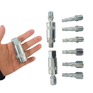 Acopladores de Aire de Doble Acción de Acero de Alta Resistencia a la Corrosión, Duraderos y Anticorrosivos, Aptos para Garaje - Product Image 1