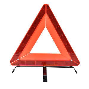 Premium Car Early Warning Triangle Sign 1pc Pack Red Box ABS riflettente essenziale per <span class=keywords><strong>emergenza</strong></span> di sicurezza <span class=keywords><strong>stradale</strong></span> - Product Image 1