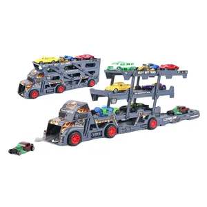 Jogo de carro de liga catapulta mini modelo de carro fundido caminhão de brinquedo veículos de caminhão