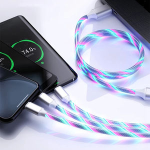 Baseus — câble de chargement rapide Led, chargeur USB 1M, vente en gros, lumineux - Product Image 1