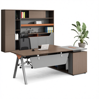 Table de bureau moderne et pratique en bois écologique en forme de L, anti-rayures, avec rangement, pour usage commercial