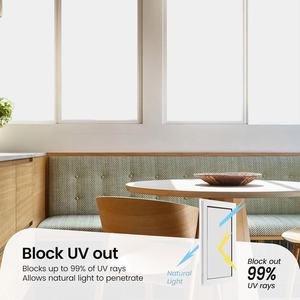 Film de fenêtre en <span class=keywords><strong>PVC</strong></span> fantaisie, film de confidentialité pour fenêtres en verre, autocollant de verre dépoli, adhésif statique, colle, salle de bain, mat, 44X200CM - Product Image 3